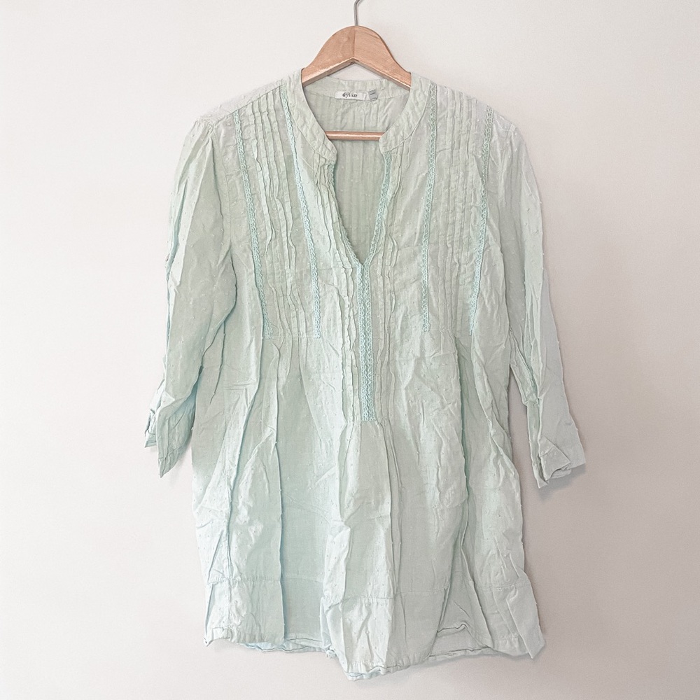 baby blue tunic top